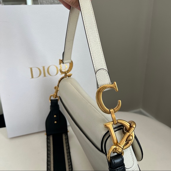 🕊SOLD! Dior saddle bag white leather (BAG ONLY) - Picture 8 of 15